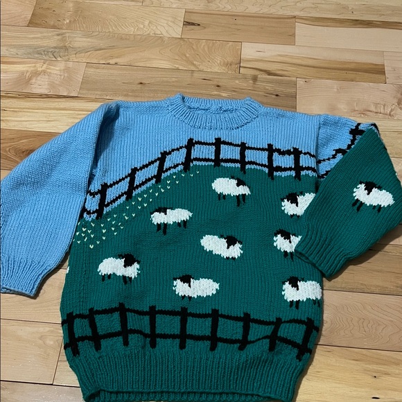 Other - Vintage handmade Sweater with Sheep Design